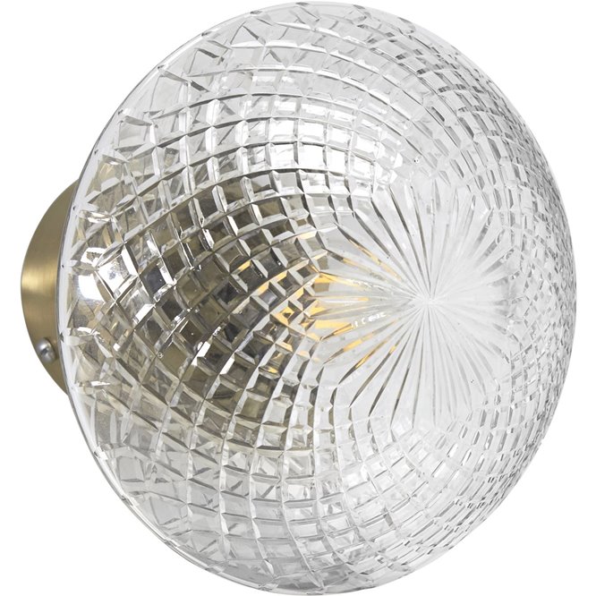 Szklany kinkiet modern retro mosiądz Juliette PR Home